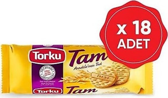 Torku Tam Yulaflı Yulaflı Bisküvi 18x125 gr