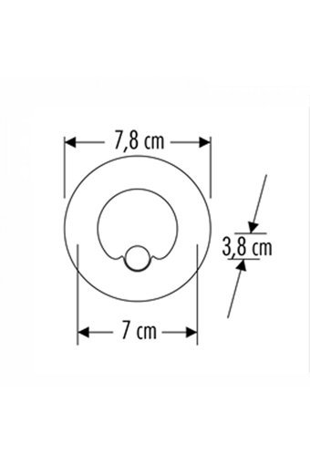 Cata Ct-5174 Metal Tekli Başlık Yuvarlak Gömme Led Spot Armatür Beyaz