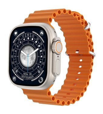 Wiwu SW01 Ultra 49 mm Silikon Kordon Dikdörtgen Unisex Akıllı Saat Altın