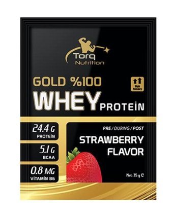Torq Nutrition Gold Çilekli Whey Protein Tozu 35 Gr