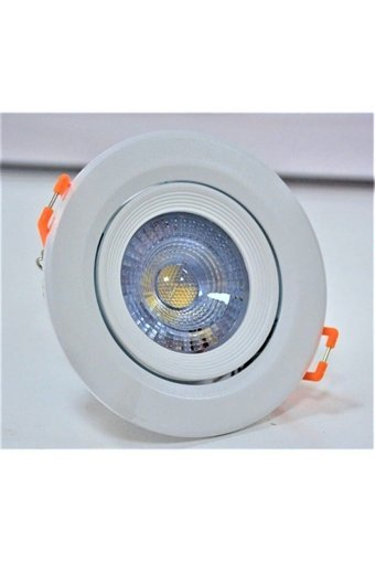 Jupiter Ls458 Plastik Tekli Başlık Yuvarlak Gömme Led Spot Lamba Beyaz