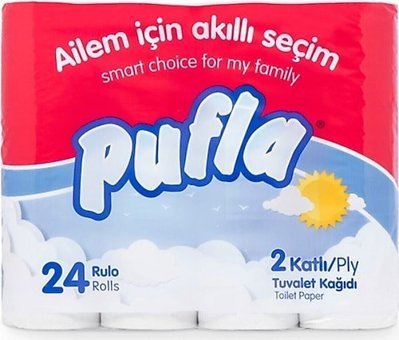 Pufla 2 Katlı 24'lü Rulo Tuvalet Kağıdı