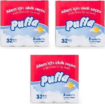 Pufla 2 Katlı 96'lı Rulo Tuvalet Kağıdı