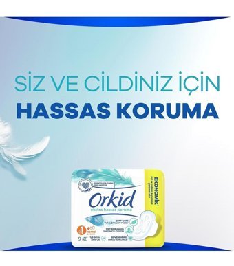 Orkid Extra Hassas Koruma İnce 40'lı Hijyenik Ped 3 Adet