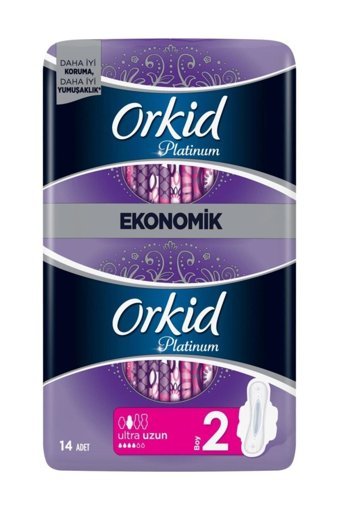 Orkid Platinum İnce 14'lü Hijyenik Ped 6 Adet