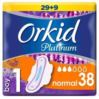 Orkid Platinum İnce 38'li Hijyenik Ped 3 Adet