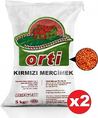 Orti Kırmızı Mercimek 10 kg