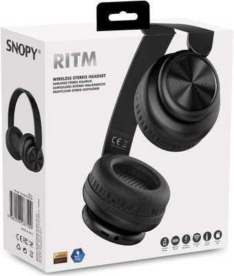 Snopy Sn-Bt40 Kulak Üstü Kablosuz Bluetooth Kulaklık Siyah