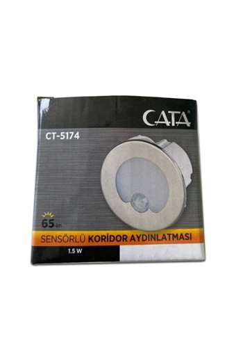Cata Ct-5174 Metal Tekli Başlık Yuvarlak Gömme Led Spot Armatür Günışığı