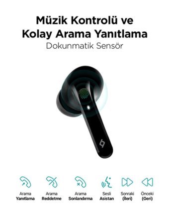 Ttec Airbeat Move Kulak İçi Kablosuz Bluetooth Kulaklık Siyah