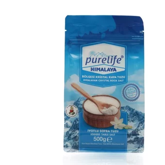 Purelife İyotlu Kristal Himalaya Tuzu Paket 500 gr