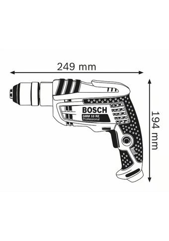 Bosch Professional GBM 10 RE 600 W Darbesiz Elektrikli Matkap
