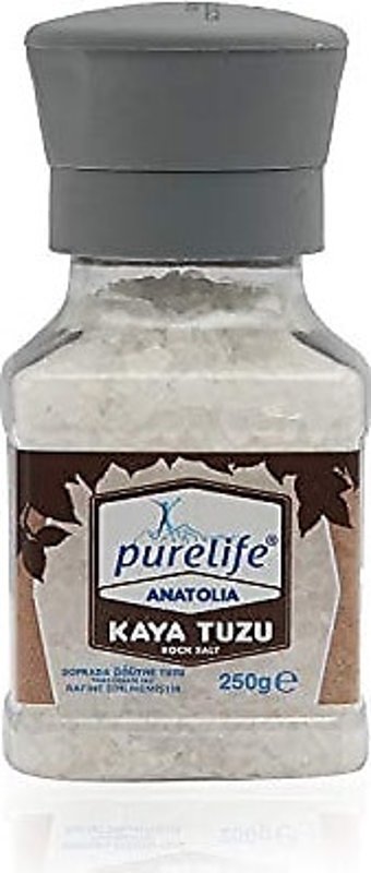 Purelife İyotlu Kristal Kaya Tuzu Değirmen 250 gr