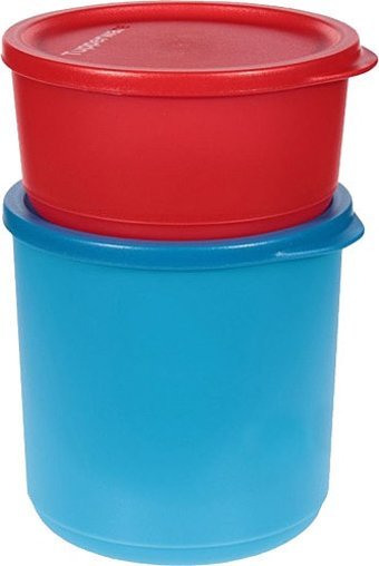 Tupperware 2 Parça Silindir Plastik Saklama Kabı 3.4 lt
