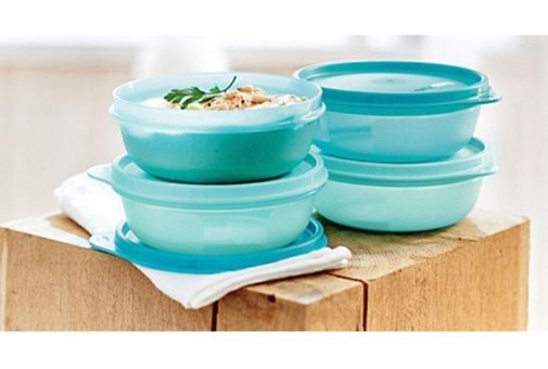 Tupperware 4 Parça Yuvarlak Plastik Saklama Kabı 300 ml