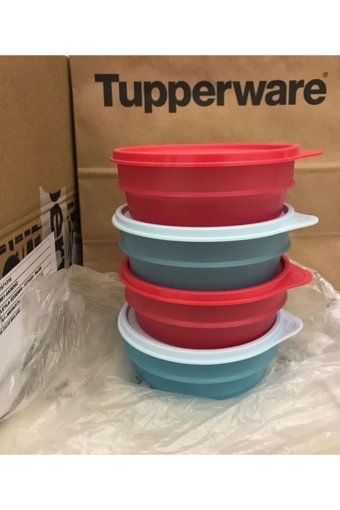 Tupperware 4 Parça Yuvarlak Polipropilen Saklama Kabı 500 ml