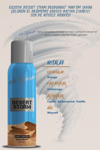 Eda Taşpınar Desert Storm Sprey Kadın Deodorant 150 ml