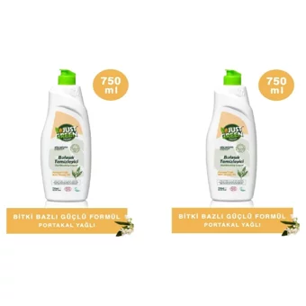Just Organik Limon Kokulu El Bulaşık Deterjanı 2x750 ml