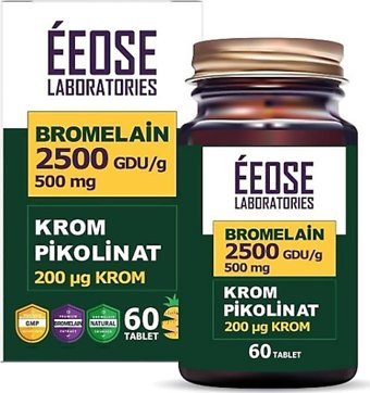 Eeose Bromelain Krom Tablet Kolajen 60 Tablet