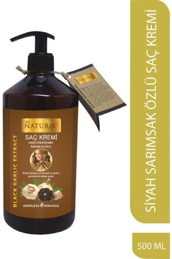 Naturix Şaç Dökülmesine Karşı Siyah Sarımsak Saç Kremi 500 ml