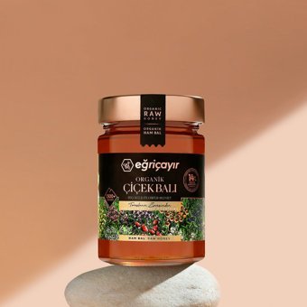 Eğriçayır İç Anadolu Organik Çiçek Balı 450 gr