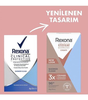 Rexona Clinical Protection Stick Kadın Deodorant 2x45 ml
