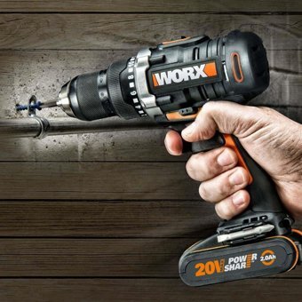 Worx WX102 20 V 751 - 1000 W Darbesiz Akülü Şarjlı Profesyonel Matkap
