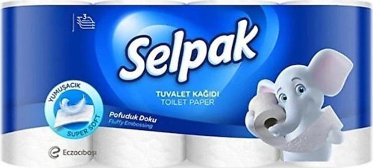 Selpak 3 Katlı Kokulu Renkli 48'li Rulo Tuvalet Kağıdı