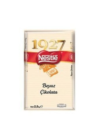 Nestle 1927 Beyaz Sütlü Çikolata 2.5 kg 2 Adet