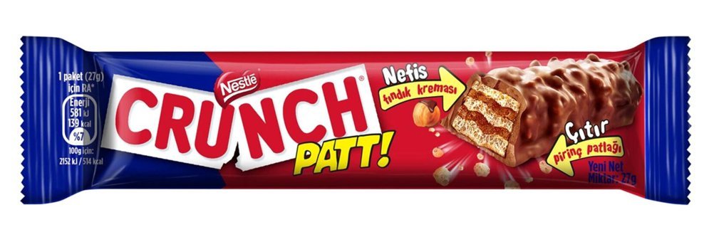 Nestle Crunch Pat Çikolatalı Gofret 6x27 gr