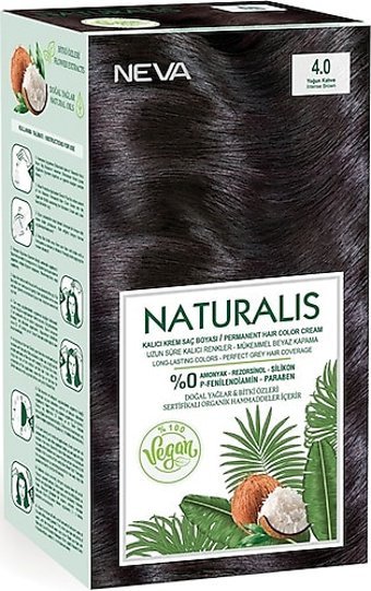 Neva 4.0 Yoğun Koyu Kumral Organik Krem Saç Boyası 50 gr