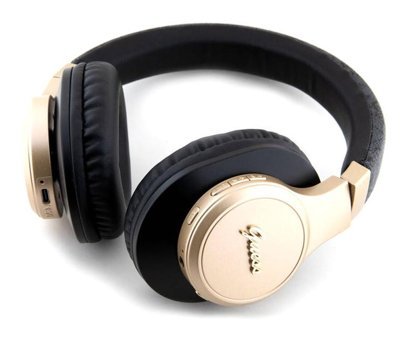 Guess Script Gold Kulak Üstü Bluetooth Kulaklık Siyah