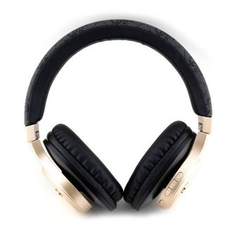 Guess Script Gold Kulak Üstü Bluetooth Kulaklık Siyah