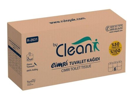Rulopak By Clean 2 Katlı 12'li Rulo Tuvalet Kağıdı