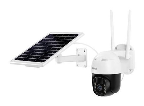 Rxr C10 Analog Mini Güneş Enerjili Sim Kartlı 1 Kameralı 360 Derece Dönen Gece Görüşlü Dış Mekan Kablosuz Güvenlik Kamerası