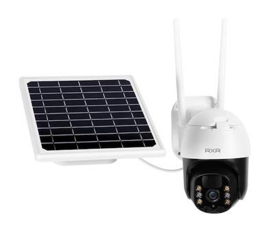 Rxr C10 Analog Mini Güneş Enerjili Sim Kartlı 1 Kameralı 360 Derece Dönen Gece Görüşlü Dış Mekan Kablosuz Güvenlik Kamerası