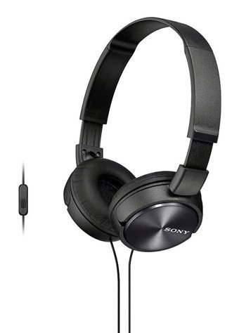Sony MDR-ZX310APB L Tipi Mikrofonlu Kablolu Kulak Üstü Kulaklık Siyah
