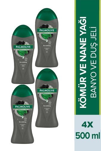 Palmolive Kömür Nane Yağı Duş Jeli 4x500 ml