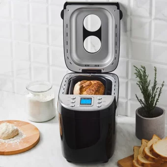 Karaca Bakexl Tek Hazneli 3 Karıştırıcılı Zaman Ayarlı 850 W Siyah Ekmek Yapma Makinesi