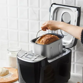 Karaca Bakexl Tek Hazneli 3 Karıştırıcılı Zaman Ayarlı 850 W Siyah Ekmek Yapma Makinesi