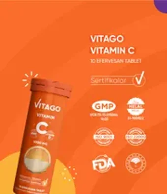 Vitago C Vitamini Aromalı Unisex 10 Şase