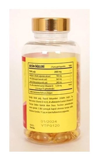Vitapol Omega-3 Epa&dha Yetişkin Balık Yağı 100 Adet