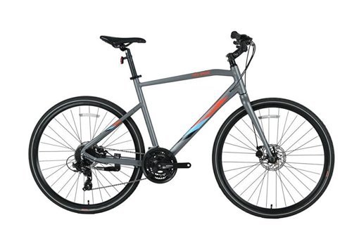 Bisan TRX 8400 28 Jant 24 Vites Şehir Bisikleti Gri - Kırmızı - Mavi