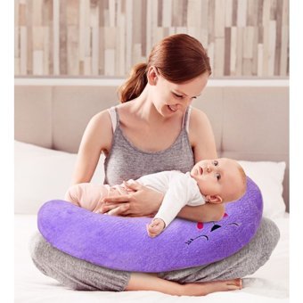 Harika Peluş Fabrikası Pamuklu Mor Emzirme Yastığı