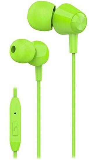 S link SL KU160 Silikonlu Mikrofonlu 3.5 mm Jak Kablolu Kulaklık Yeşil