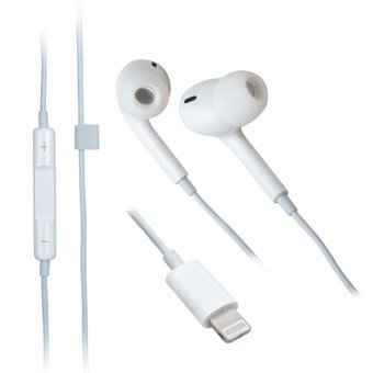 Powermaster PG3 1 Apple Uyumlu Silikonlu Mikrofonlu Lightning Kablolu Kulaklık Beyaz