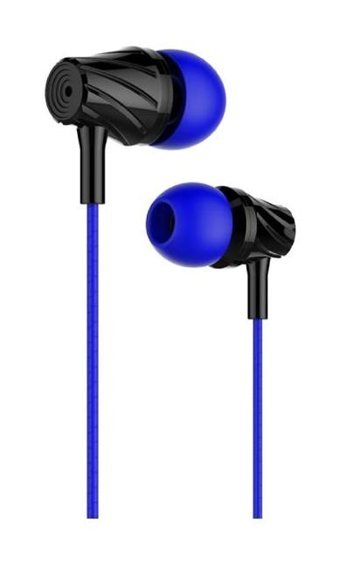 Sunix SX 07 Silikonlu Mikrofonlu 3.5 mm Jak Kablolu Kulaklık Mavi