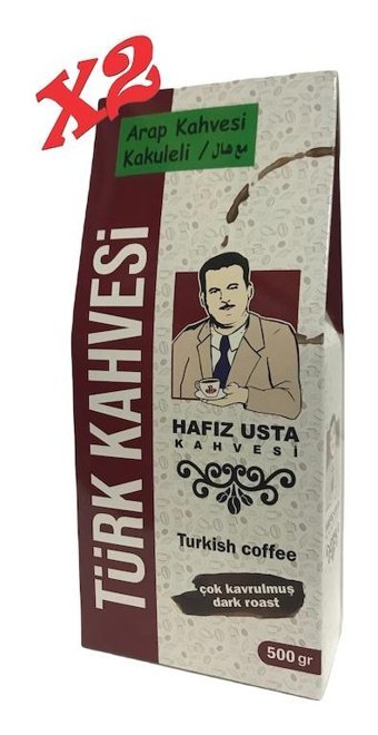 Hafız Usta Kakuleli Çok Kavrulmuş Türk Kahvesi 2x500 gr