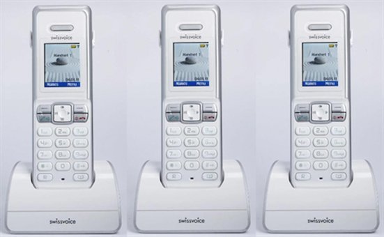Swissvoice IH250 3 Ahize Ekranlı Kablosuz Telsiz Telefon