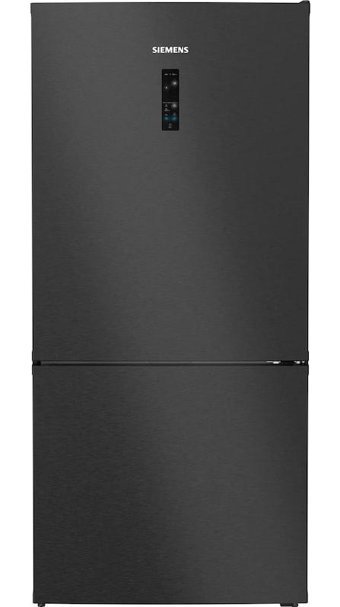Siemens KG86PAXB0N Çift Kapılı No Frost B 621 lt Rustik Siyah Alttan Donduruculu Kombi Tipi Buzdolabı